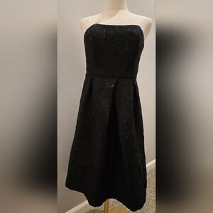 Elegant Strapless Black Dress
